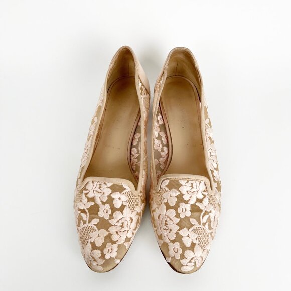 Ron White Helene Embroidered Lace Flats Vintage Inspired Retro Wedding Bridal - Picture 3 of 9